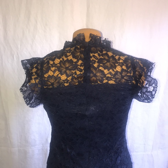 NWT Kalijati Navy Blue Lace Dress Size Small - Picture 3 of 12
